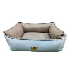 NACIONAL - CAMA PARA PERROS TALLA S 60x50 ANTIALERGICA LAVABLE GRIS
