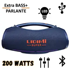 LIDIMI - Parlante Portátil LD-S686 Bluetooth USB Luces RGB TWS