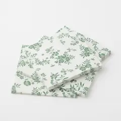 PIA COPELLO STORE - Pack x3 Servilletas de Flores Verdes