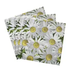 PIA COPELLO STORE - Pack x3 Servilletas de Flores Blancas