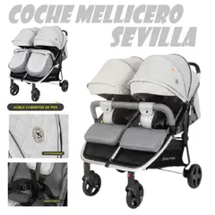 BABY HAPPY - Nuevo Coche Mellicero Sevilla -Gris