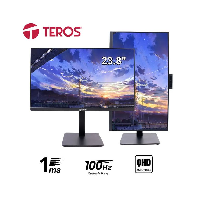 MONITOR EMPRESARIAL 100hz WEBCAM PARLANTES MIC HDMI DP 1MS