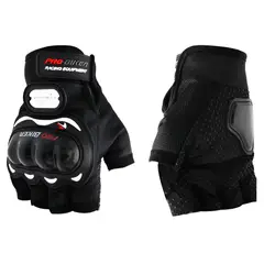JET - Guantes Cortos para Motociclista Talla M Negro 1 Par