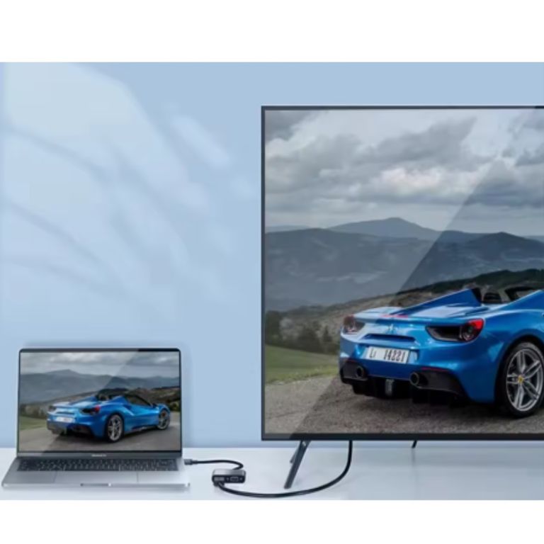 Hub Adaptador Usb 3.1 Tipo C A Hdmi Hembra+ Vga + Usb + Tipo C 4 en 1