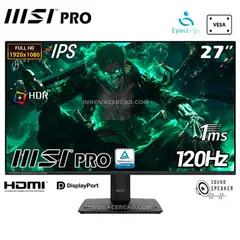 MSI - MONITOR PRO MP275 E2 27 IPS FHD 120Hz 1ms Parlante