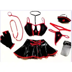 GENERICO - LENCERIA SEXY ENFERMERA DISFRAZ TALLA S-M-L