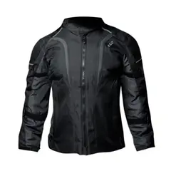 GENERICO - CASACA MOTO DAMA LS2 SEPANG NEGRO GRIS OSCURO