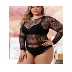 GENERICO - Body Manga Larga Con Diseño