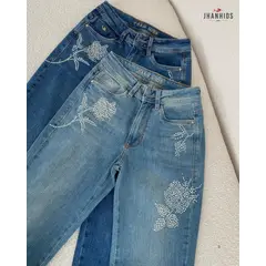 JHAN HIDS - Straight Pant Denim Dalia Rosas