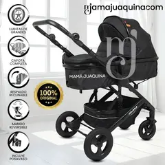 BABY - Coche Moisés Travel System «ROMA NEW» de Lujo Black