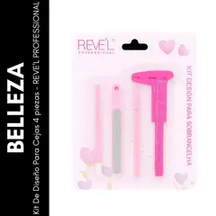 GENERICO - Kit De Diseño Para Cejas 4 piezas - REVEL PROFESSIONAL