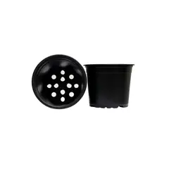 GREEN SUPPLY - Pack 2 Macetas Básicas Negras #13