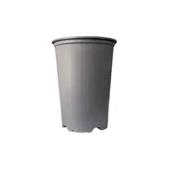 GREEN SUPPLY - Pack x2 Macetas Básicas de Plástico Color Gris 14