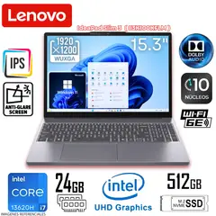 LENOVO - Laptop IdeaPad Slim 3 15IRH10 83K100KFLM Intel Core i7-13620H 24GB RAM 512GB SSD 15.3" WUXGA