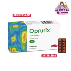 GENERICO - Oprurix de 3.6mg caja de 20 pastillas