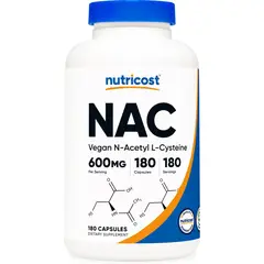 NUTRICOST - NAC 180 Capsulas Acetyl Cysteine Acetil Cisteina