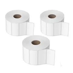 GENERICO - 03 Rollos Etiquetas Adhesivas 5x2.5cm Transferencia Térmica