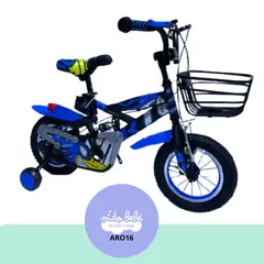 GENERICO - Bicicleta infantill aro 16 para niño modelo miragge orange