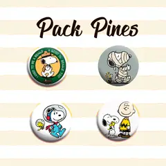 SNOOPY - Pack de pines x4 unidades