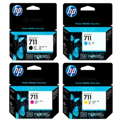 HP - Pack Tinta 711 Negro Cian Magenta Amarillo Original