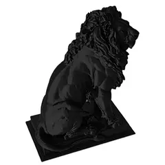 GENERICO - ADORNO EXCLUSIVO LEON DE VIENA NEGRO 23cm x 11cm x 19cm