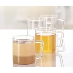 GENERICO - Taza de vidrio SET de 2 tazas 250 ml