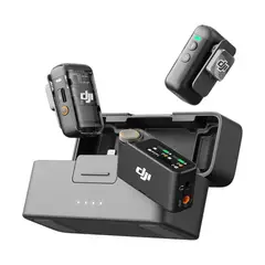 DJI - Micrófono Mic 2 (2 TX + 1 RX + Estuche de carga)