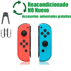 NINTENDO - Control Joy-Con(L/R) Rojo/Azul Reacondicionado SemiNuevo