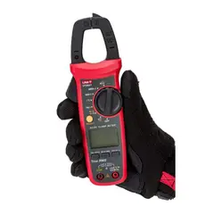 UNI T - Pinza Amperimétrica Digital UT204+, 600 A AC/DC, True RMS, Temperatura Y LoZ, UNI-T