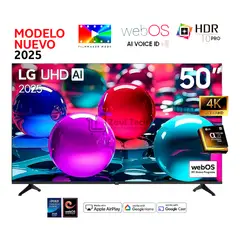 LG - Televisor 50 Pulg Ultra HD 4K AI ThinQ 50UA7300PSB Modelo 2025- Negro