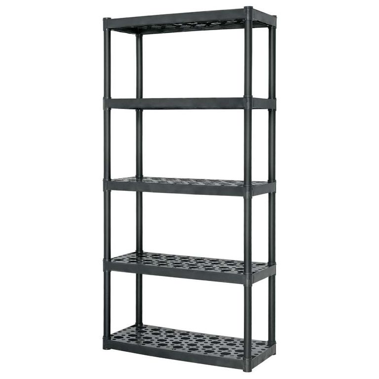 Estante Plastico Pesado 5 Niveles 19943 Color Negro
