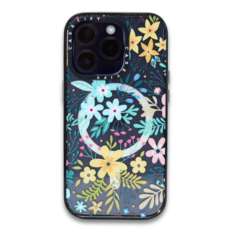 CASE SPRING FLOWERS CON MAGSAFE PARA IPHONE15