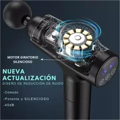 VICTORIA - Pistola Masaje De Tejido Profundo 8 cabezales 30 Velocidades