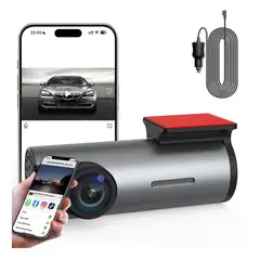 GENERICO - Cámara Para Auto Full HD 1080p con Wifi Seguridad DVR Sensor
