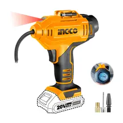 INGCO TOOLS - Inflador Compresor Inalámbrico 20v 150psi Led + Adaptadores