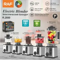 RAFF - LICUADORA MULTIFUNCIÓN 5 EN 1 DE 3 LITROS - 2600W