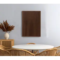 TEJICORP - Cuadro en tono toffee - lienzo trenzado con hilos de algodón