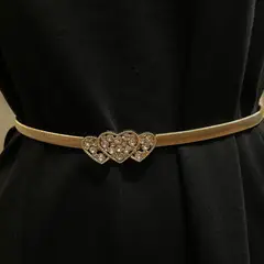 KAST PE - Cinturón Elástico Veronica para Mujer Dorado