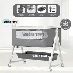 BABY - Cuna Colecho Mecedora 2 en 1 «PLATINIUM DUDU» Gray