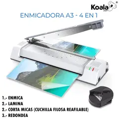 KOALA - Enmicadora Laminadora A3 Modelo 4 en 1