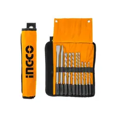 INGCO TOOLS - Set de Brocas y Cinceles Ingco SDS Plus 10 Piezas AKD2101