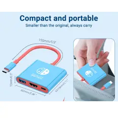 GENERICO - Adaptador Usb 3.1 Tipo C A Hdmi+ Usb 3.0 + Usb compatible Switch