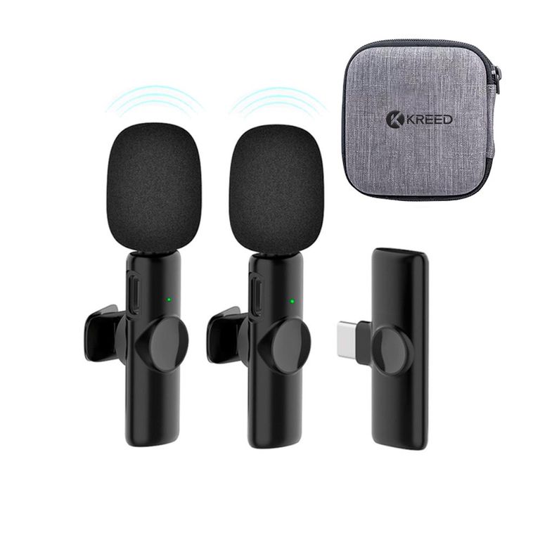 Micrófono solapero inalámbrico DUAL Tipo C-K11
