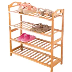 OEM - Organizador De Zapatos Zapatera De Madera Bambu 4 Pisos