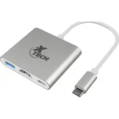 XTECH - Adaptador Multipuerto Hub XTC-565 USB-C a USB + HDMI + USB- C
