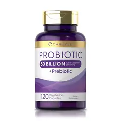 GENERICO - Probiótico 50 Billion CFU + Prebiótico (120 Cápsulas) – Carlyle