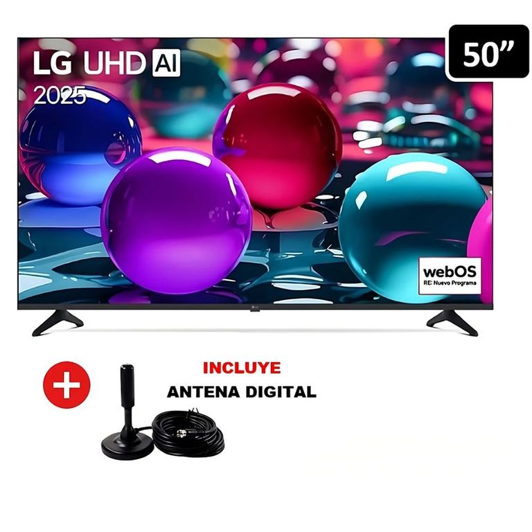Televisor Smart TV 50" UHD 4K 50UA7300 + Antena Digital