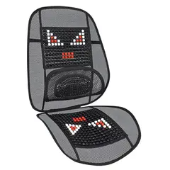 GENERICO - Cojin De Asiento Para Auto Con Respaldar Bolitas