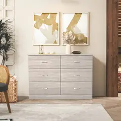 R&R MUEBLES - Cómoda Moderna Mondo Ceniza
