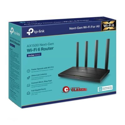 ROUTER TP-LINK AX12 AX1500 4PTS GIGABIT WIFI6
